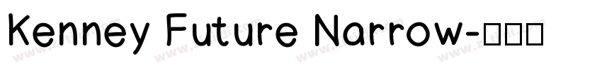Kenney Future Narrow字体转换